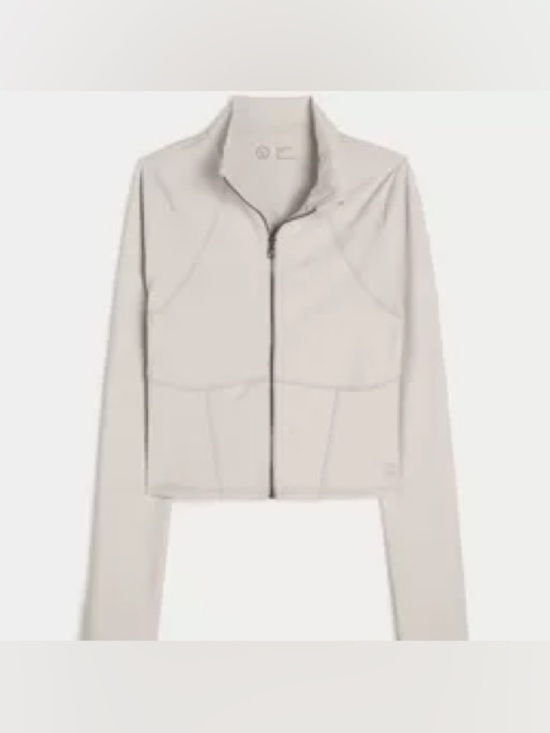 Gilly Hicks Jackets & Blazers - NWOT Gilly Hicks / Hollister Active Boost Zip Up Jacket - Stone